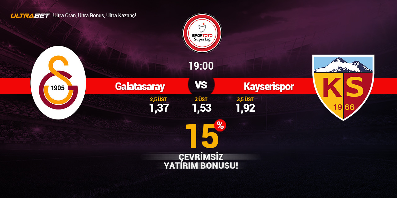 Galatasaray / Kayserispor Canlı Maç İzle
