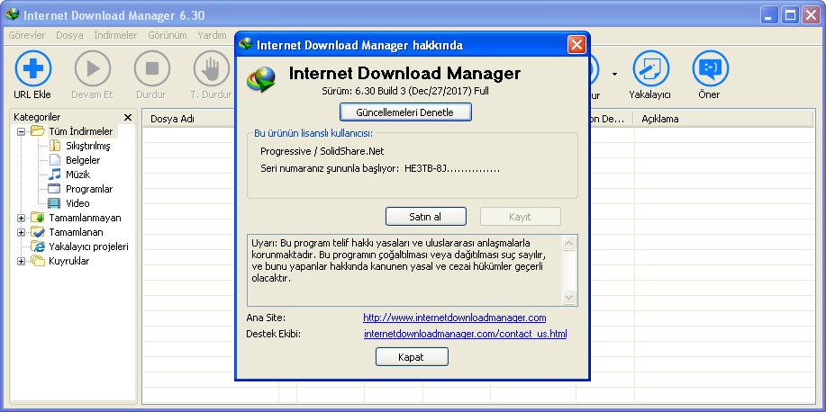 Internet Download Manager 6.35 Build 17 | Katılımsız