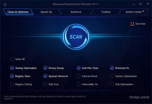 Advanced SystemCare Ultimate 10.0.1.82 | Katılımsız