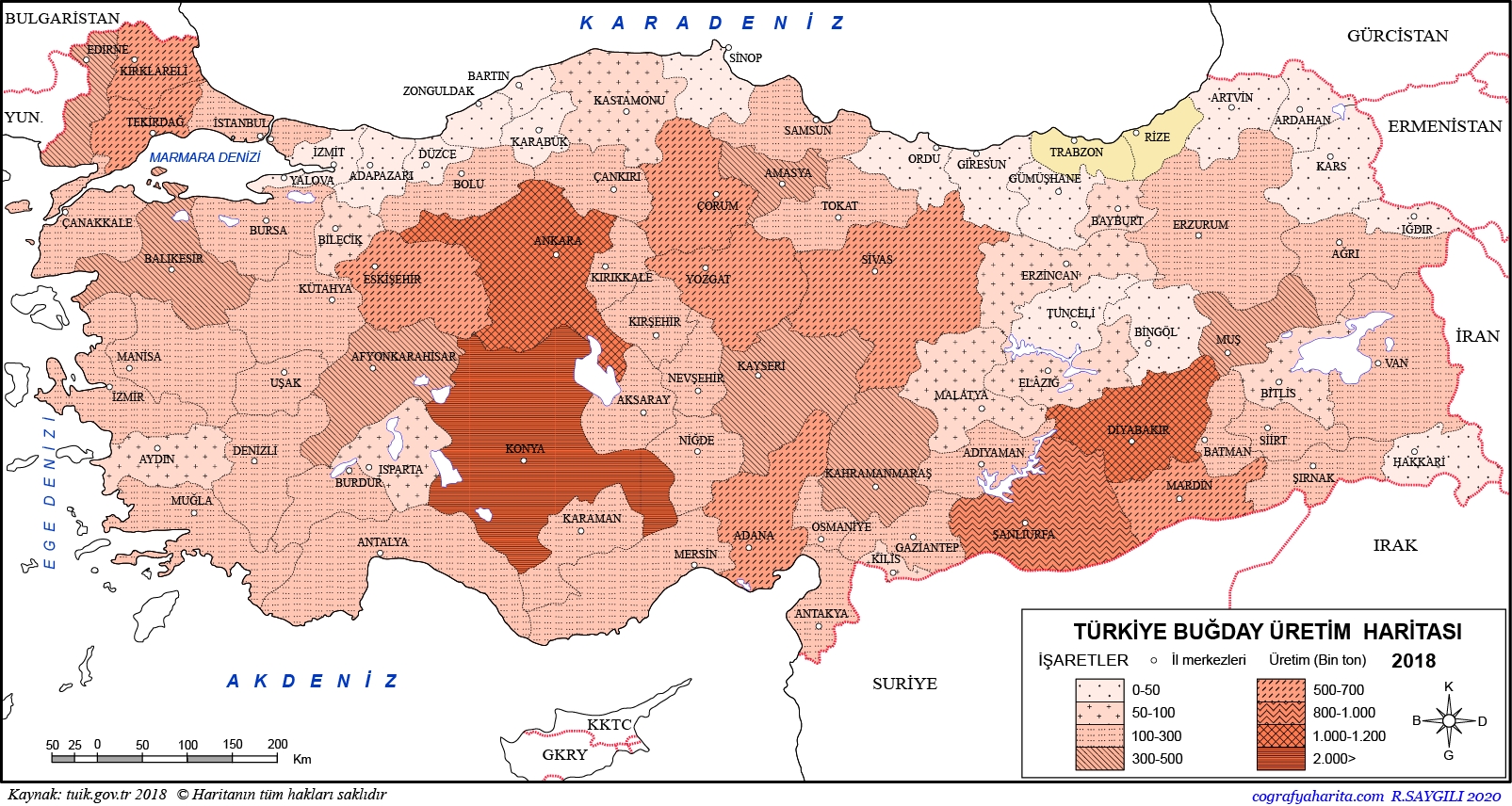 türkiye tarım ve hayvancılık haritası güncel