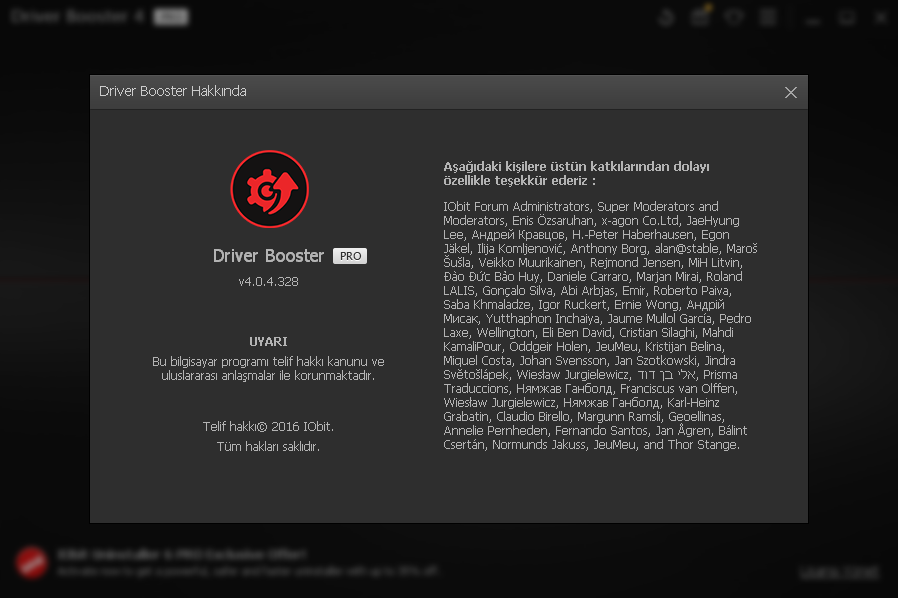 IObit Driver Booster Pro 4.0.4.328 | Katılımsız
