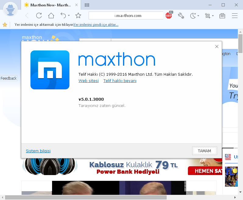 Maxthon 5.0.1.3000 Final | Katılımsız