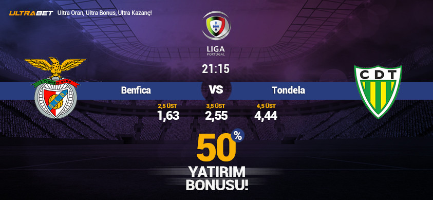 Benfica vs Tondela - Canlı Maç İzle