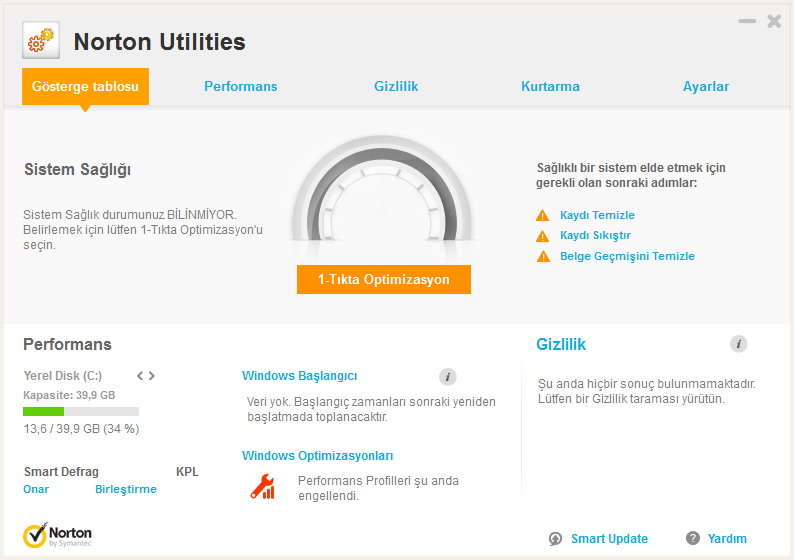 Symantec Norton Utilities 16.0.2.53 | Katılımsız