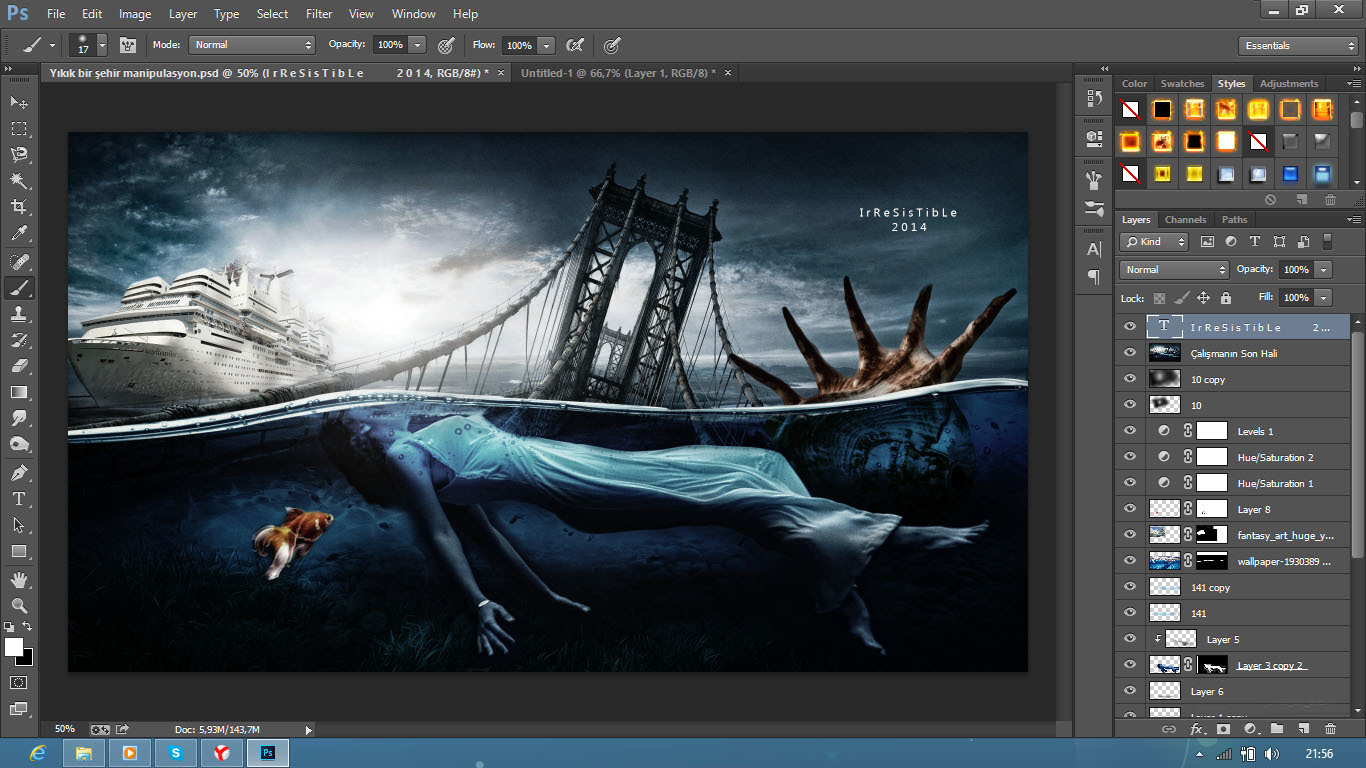 Как приблизить картинку в adobe photoshop