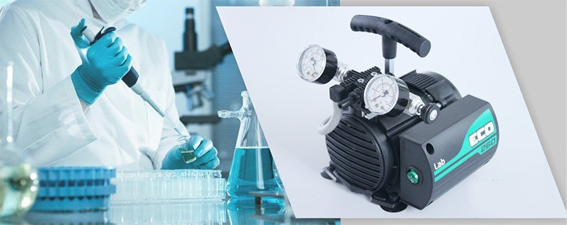 Biomec ECO-260 LAB/BC/PTFE Kimyasallara Dayanıklı Vakum Pompası ve Kompresör - 90 mbar