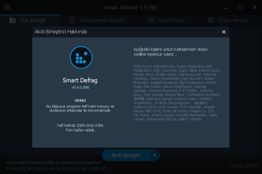 IObit Smart Defrag Pro 5.4.0.998 | Katılımsız