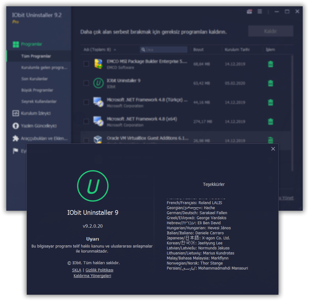 IObit Uninstaller Pro 9.3.0.9 | Katılımsız