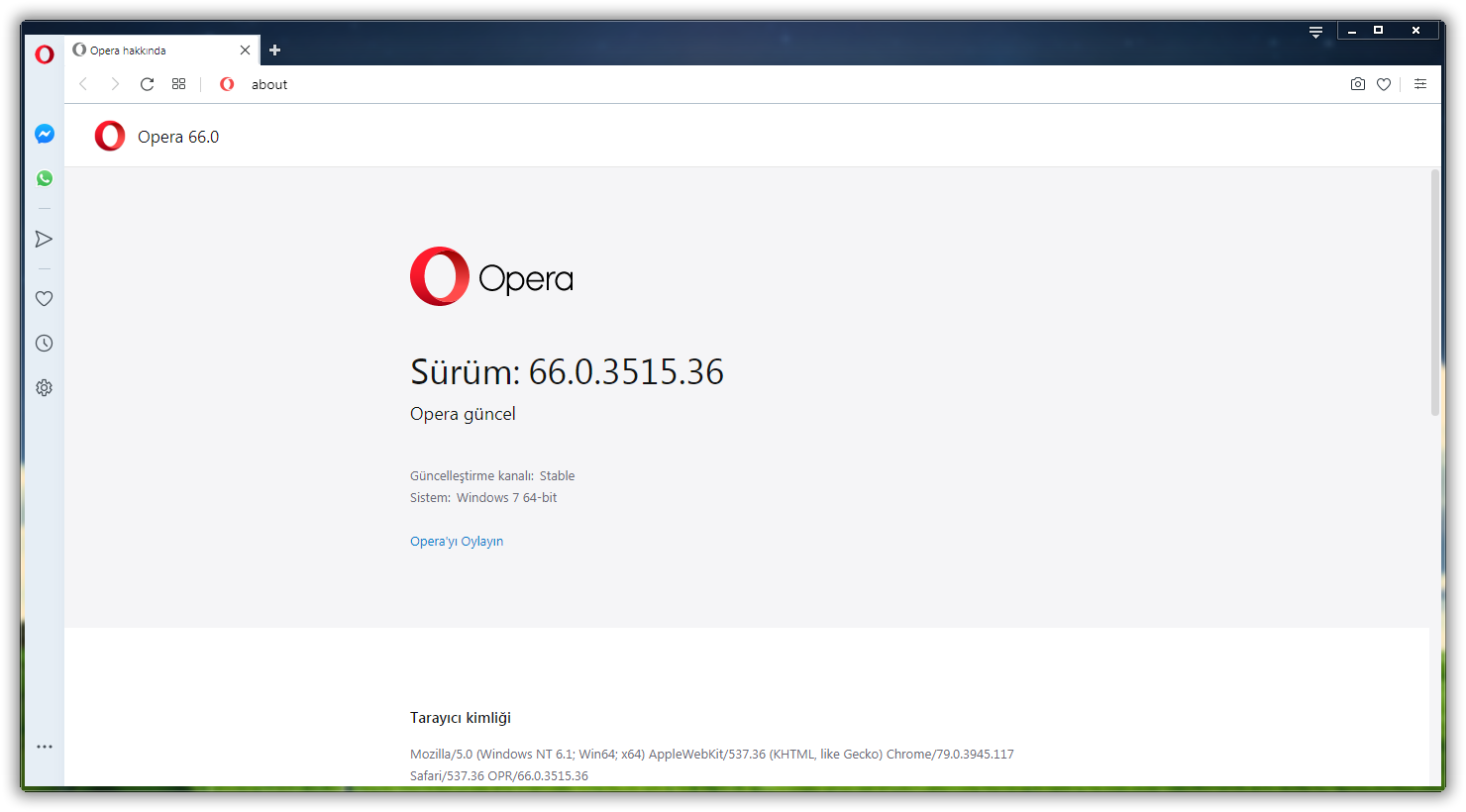 Opera 66.0.3515.36 Final | Katılımsız