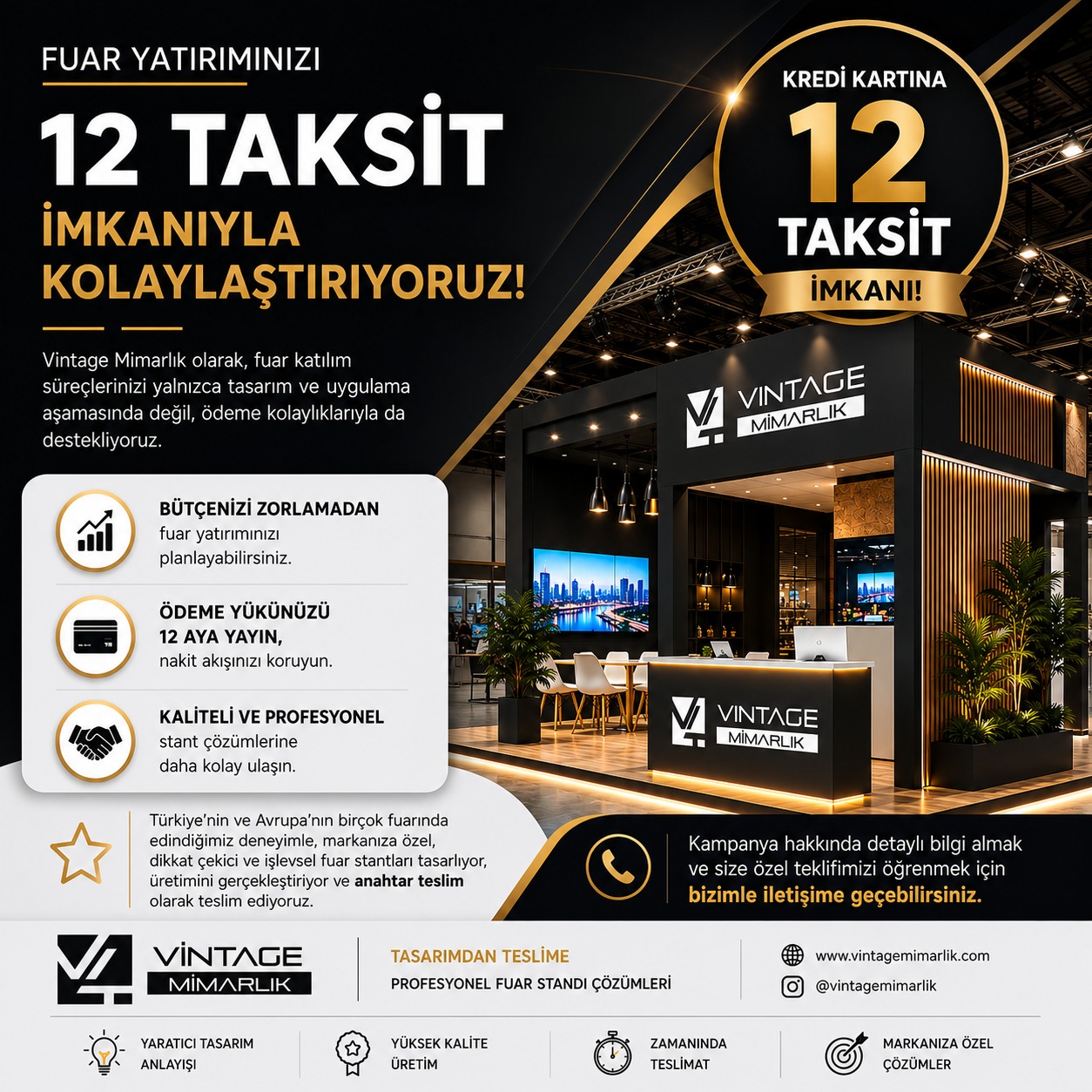 Antalya Fuar Standı 12 Taksit