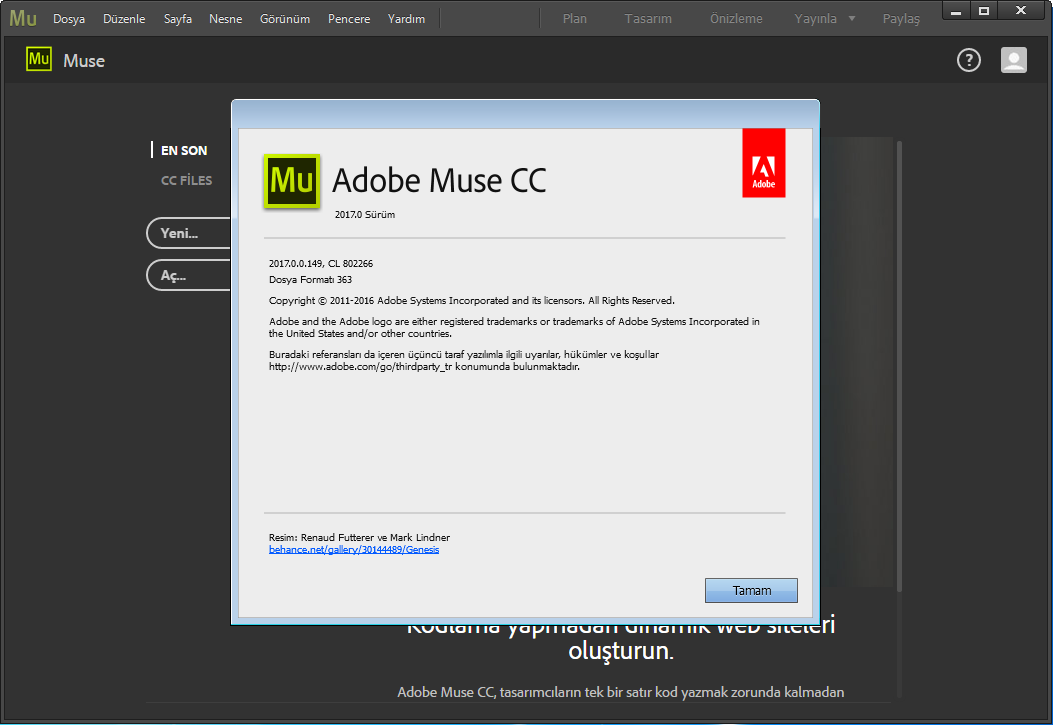 Adobe Muse CC 2017.0 Final (x64) | Katılımsız