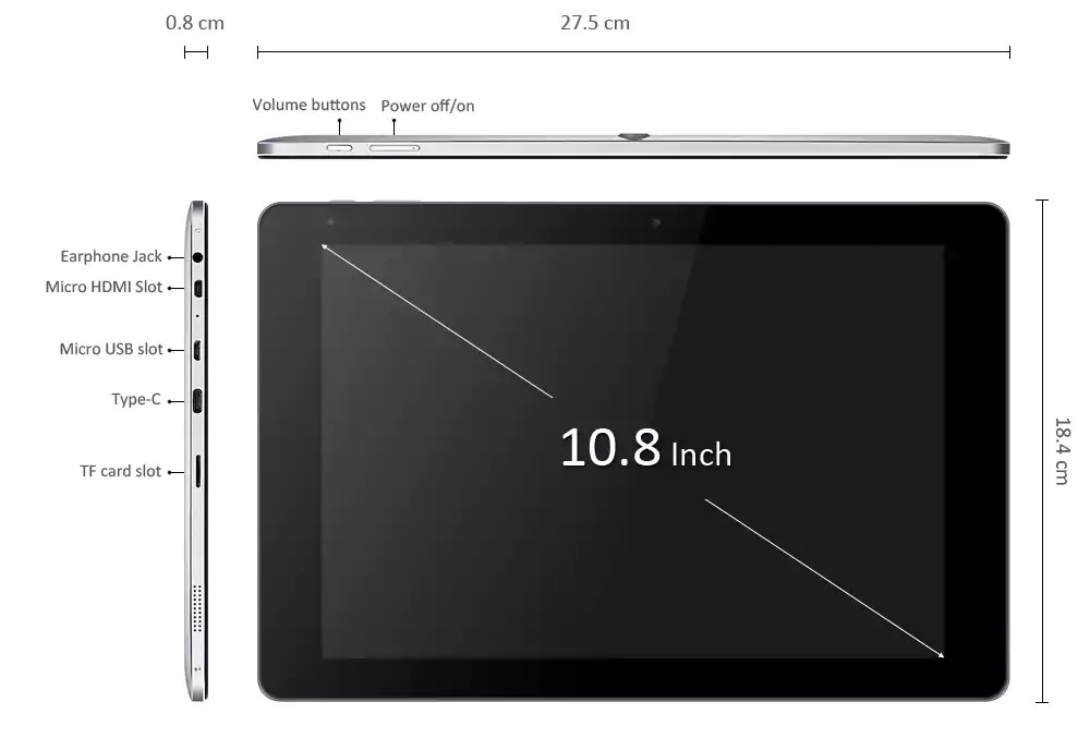 'SATILDI' CHUWI Hi10 Plus Tablet PC[Çift İşletim Sistemli] - 760TL