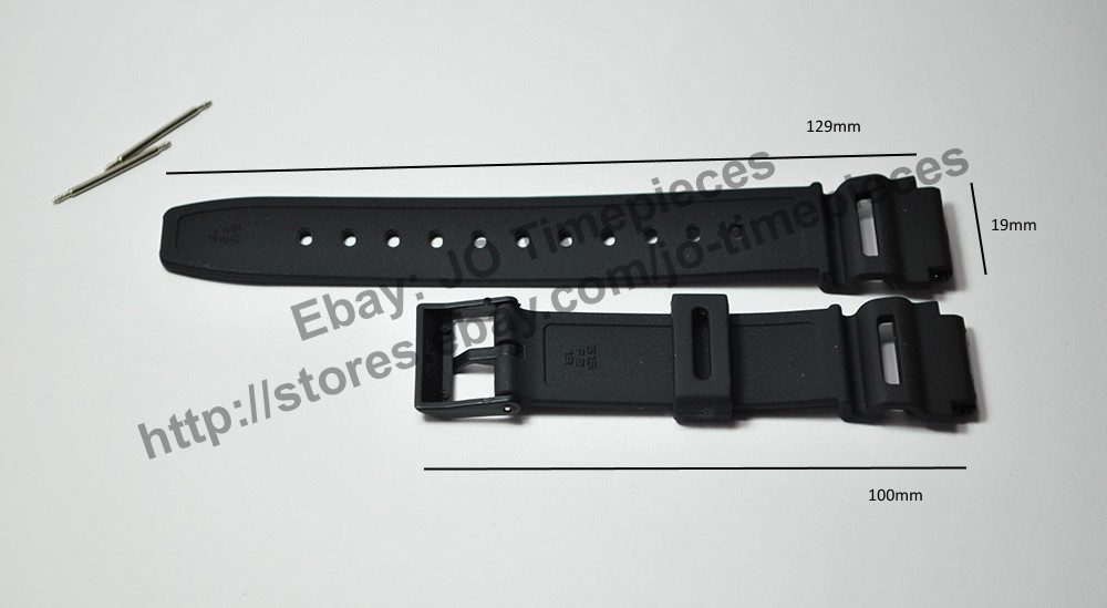 19mm watch band / strap ( Yellow Letter ) compatible for Casio AQ-150W