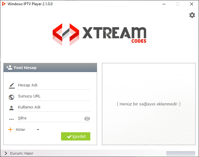 Xtream Codes Windows IPTV Player