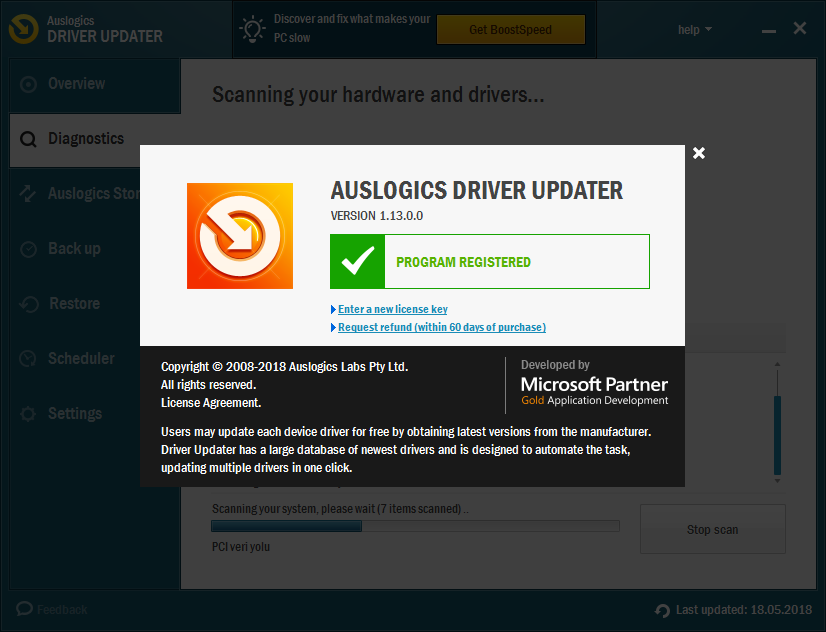 Auslogics Driver Updater 1.13.0.0 | Katılımsız