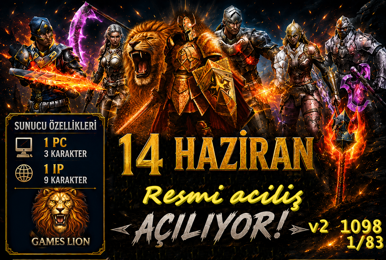 ⏩█ ▆ ▅ ▃⭐Lion Games ⭐ Hard Farm - Orjinal Drop V1098⭐Resmi Aciliş 14 Haziran !▂ ▃ ▅⏩ banner