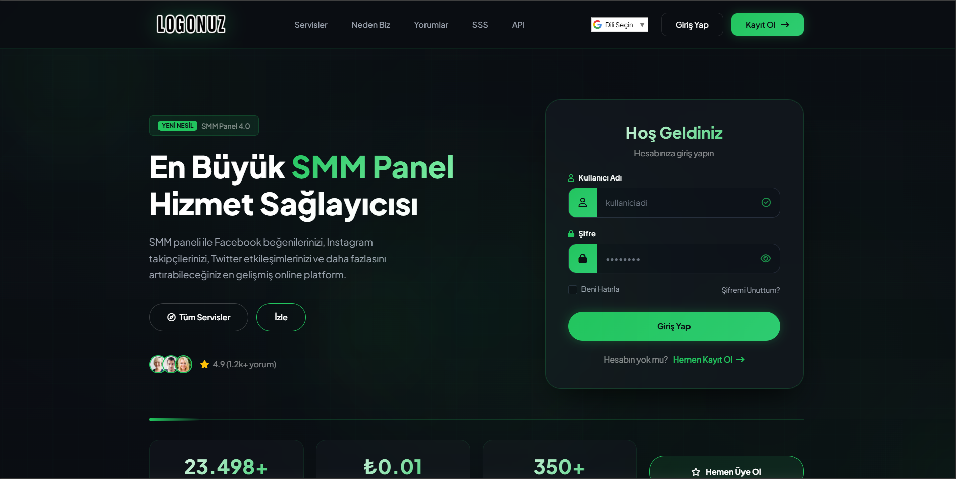 Premium SMM Panel Scripti