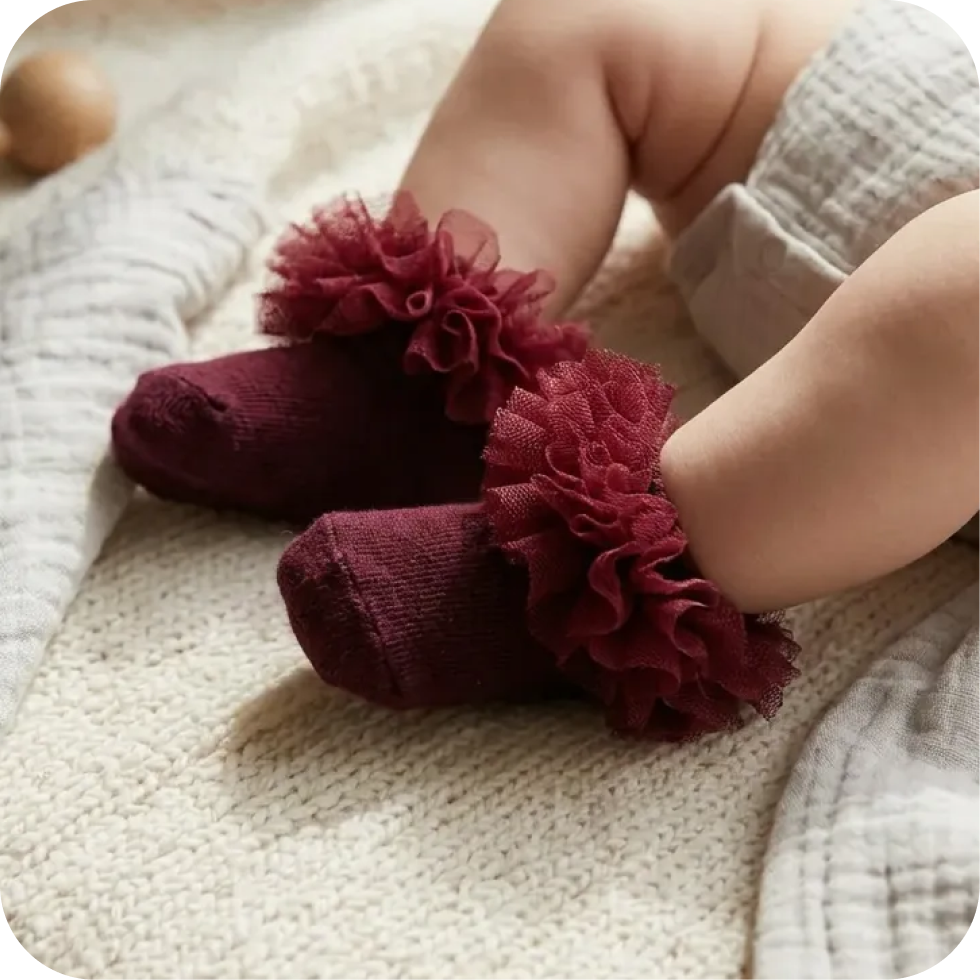 3 Pairs Tutu Newborn Socks