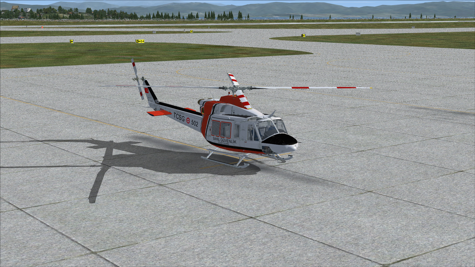Cerasim Bell-412 Sahil Güvenlik Komutanlığı Boyaması OVN737