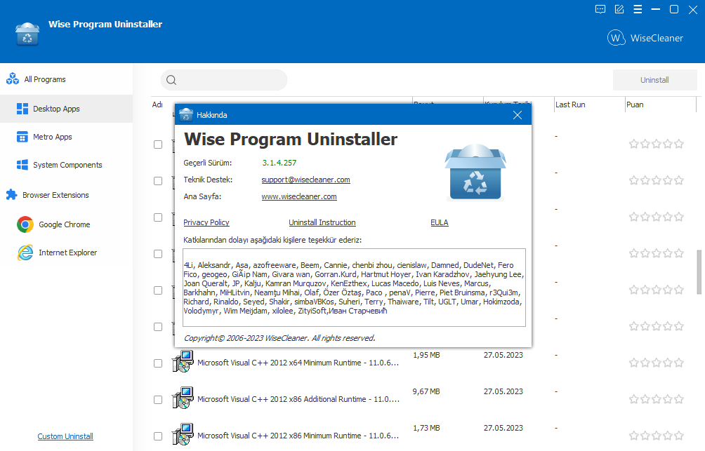 Wise Program Uninstaller 3.1.4 | Katılımsız