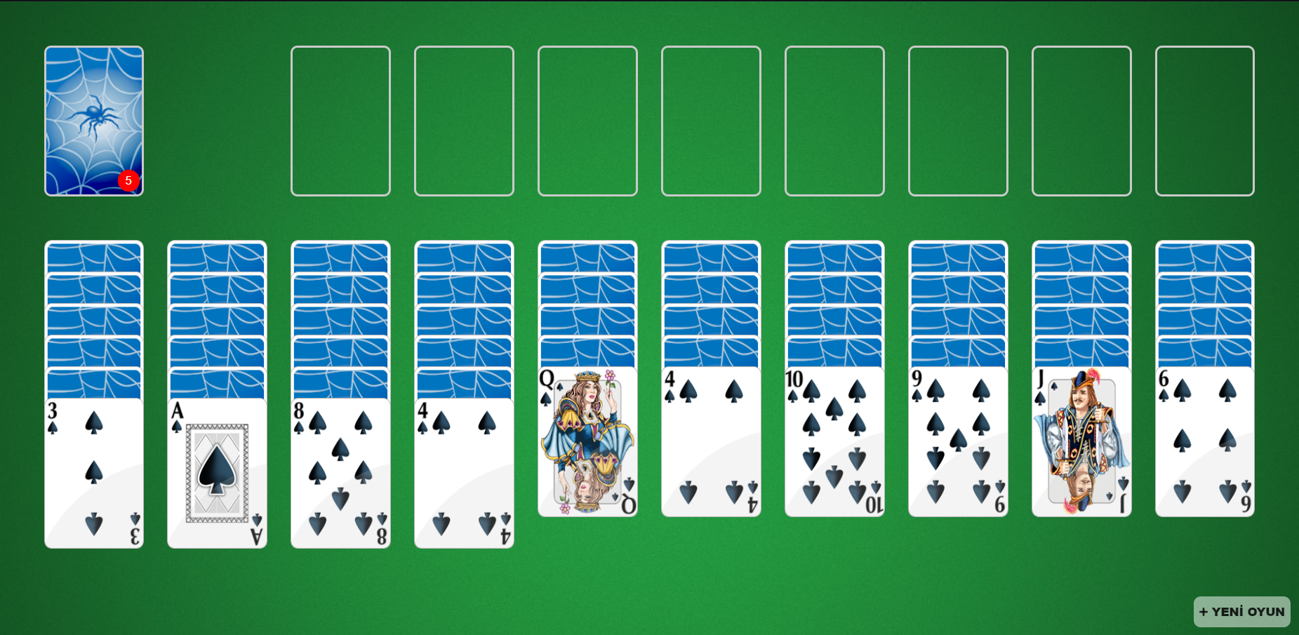 spider solitaire one suit free download