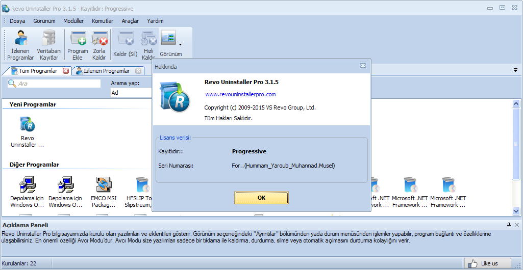 Revo Uninstaller Pro 3.1.5 Final | Katılımsız