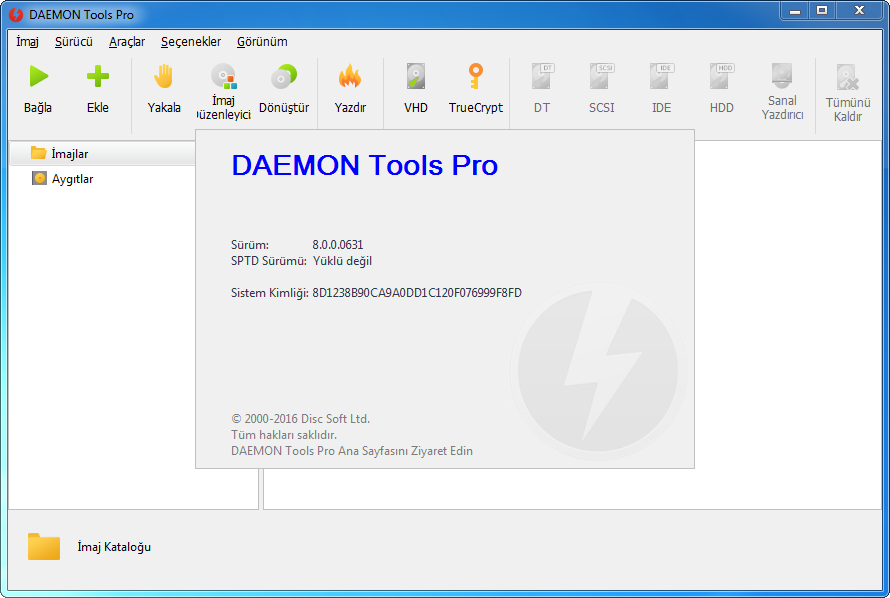 DAEMON Tools Pro Advanced 8.0.0.0631 | Katılımsız