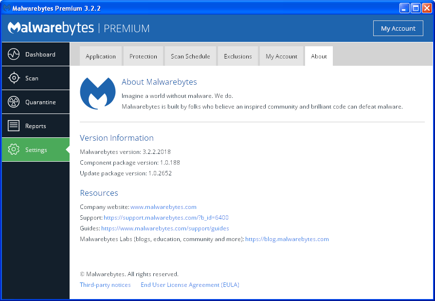 Malwarebytes Anti-Malware Premium 3.2.2.2018 | Katılımsız