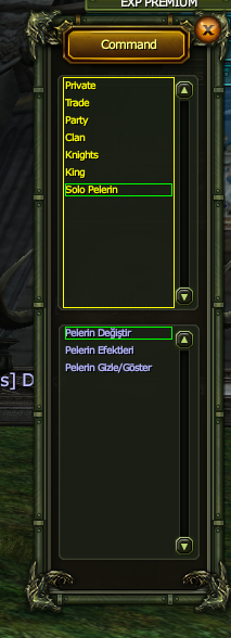 SexyKO Solo Pelerin H Menüsü