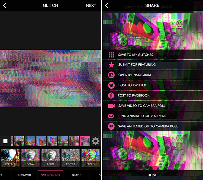iPhone için 5 Trippy Glitch Sanat Uygulamaları | Ogznet.com