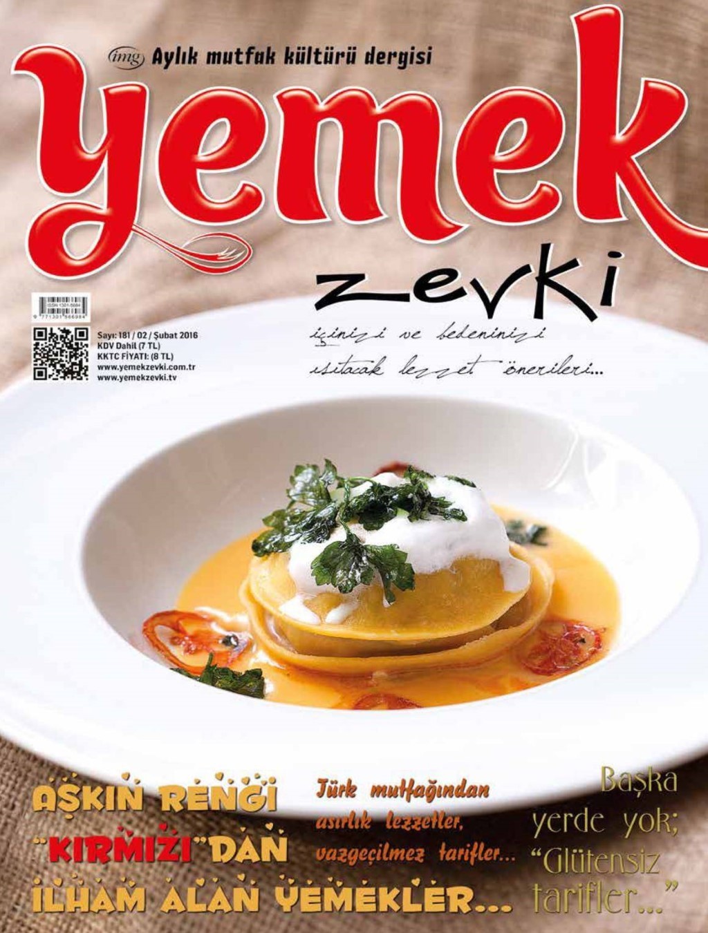 Yemek Zevki Şubat 2016 PDF Dergi İndir