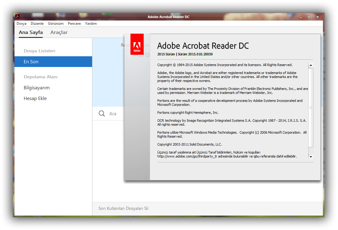 issues with adobe acrobat reader update