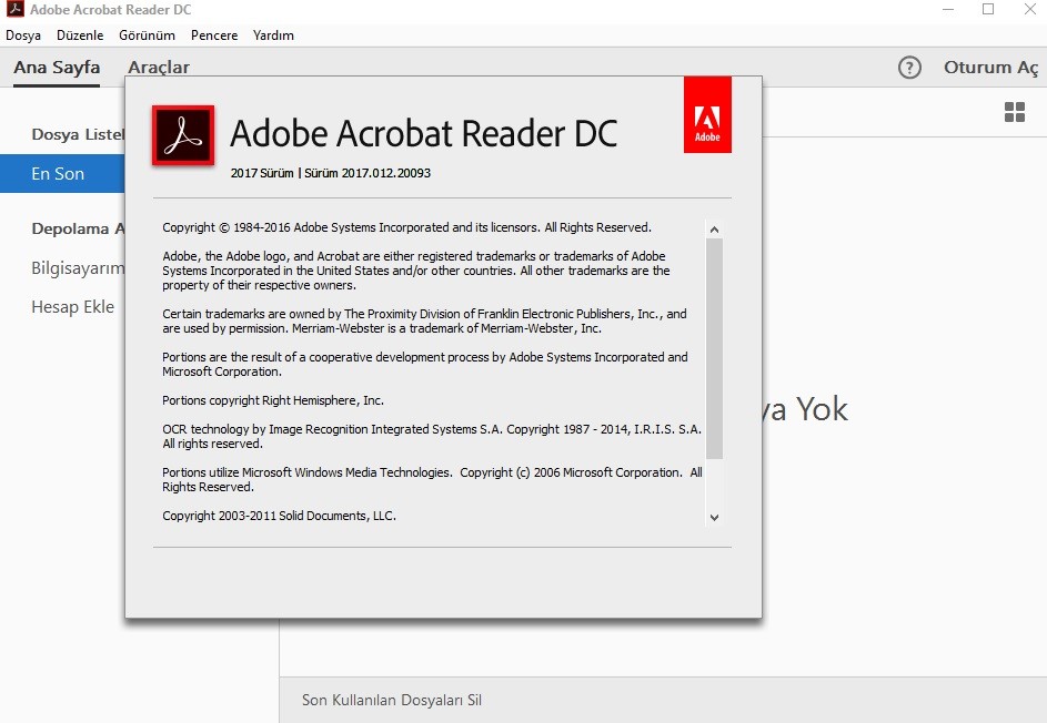 Acrobat reader dc