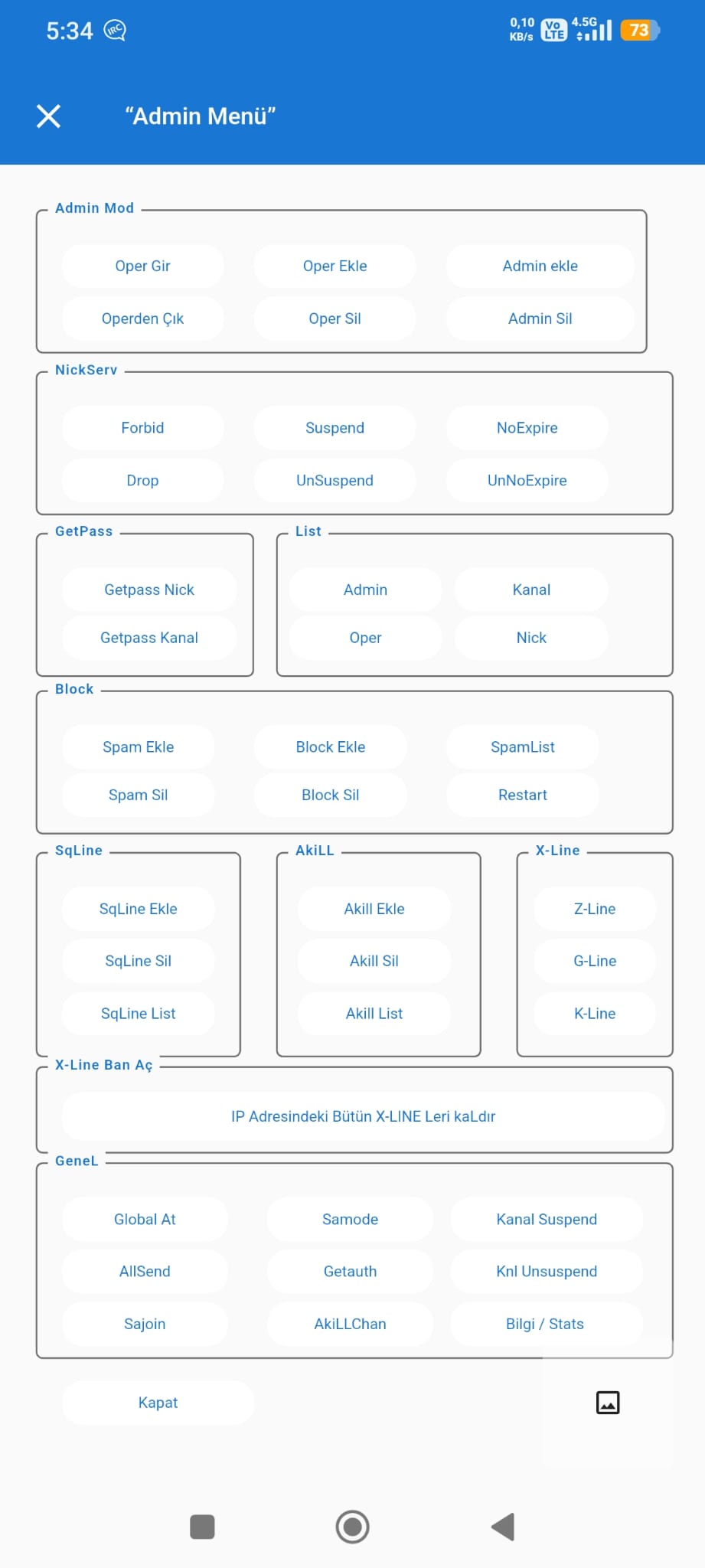 Mobil IRC Script PRO