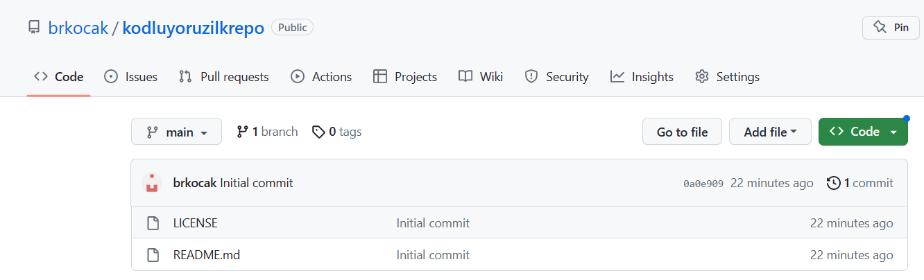 GitHub - brkocak/kodluyoruzilkrepo: Kodluyoruz Eğitimi kapsamında ...