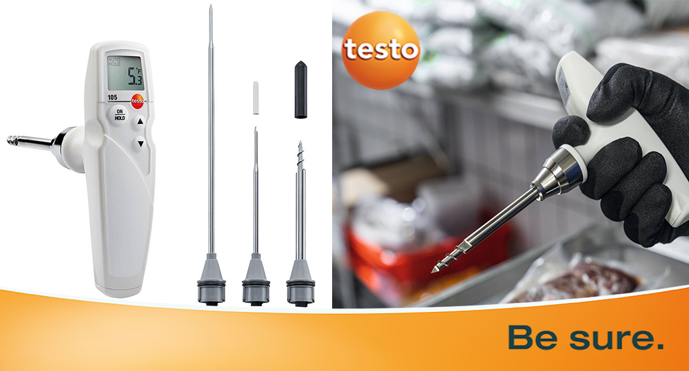 Testo 105 Saplama Tip Termometre HACCP Su Geçirmez -50… +275 °C