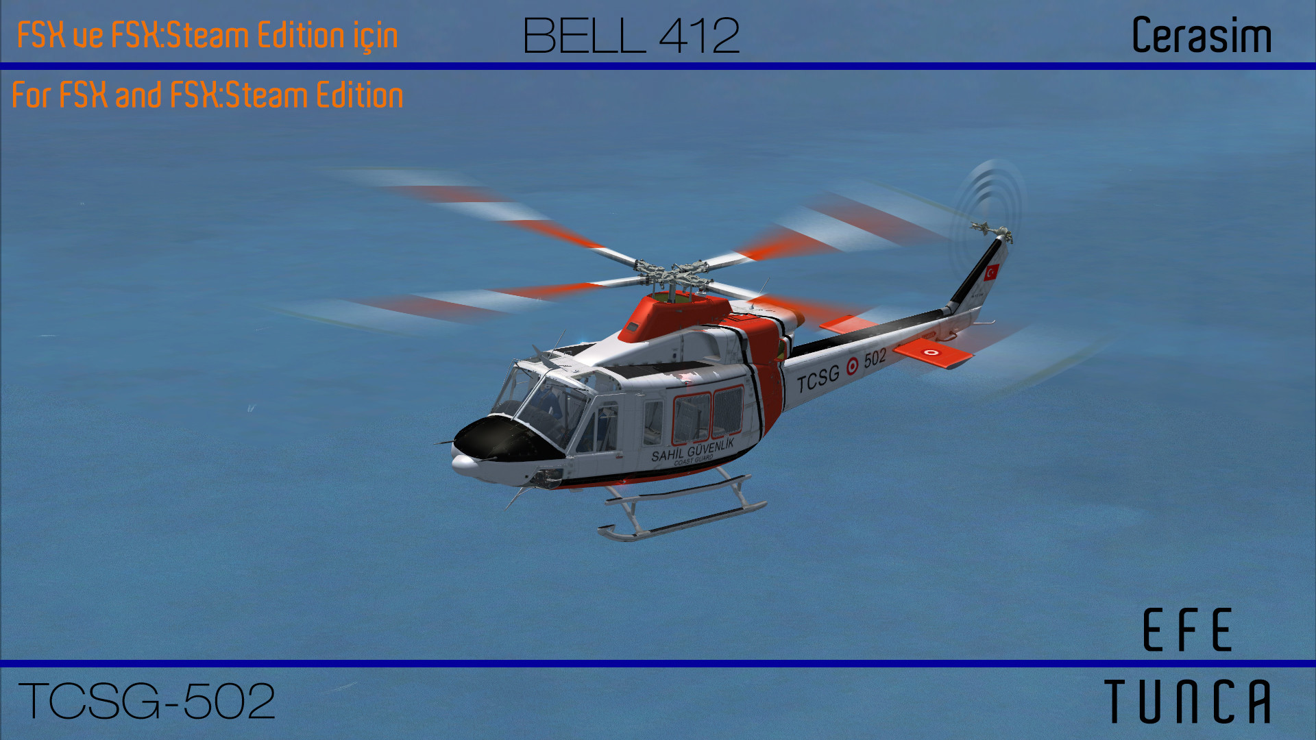 Cerasim Bell-412 Sahil Güvenlik Komutanlığı Boyaması R1N9M1