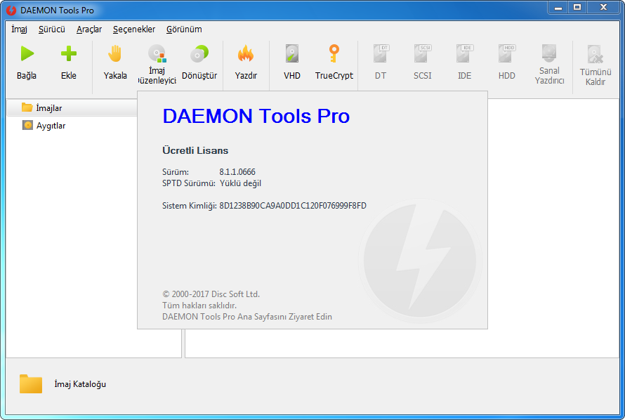 DAEMON Tools Pro Advanced 8.1.1.0666 | Katılımsız