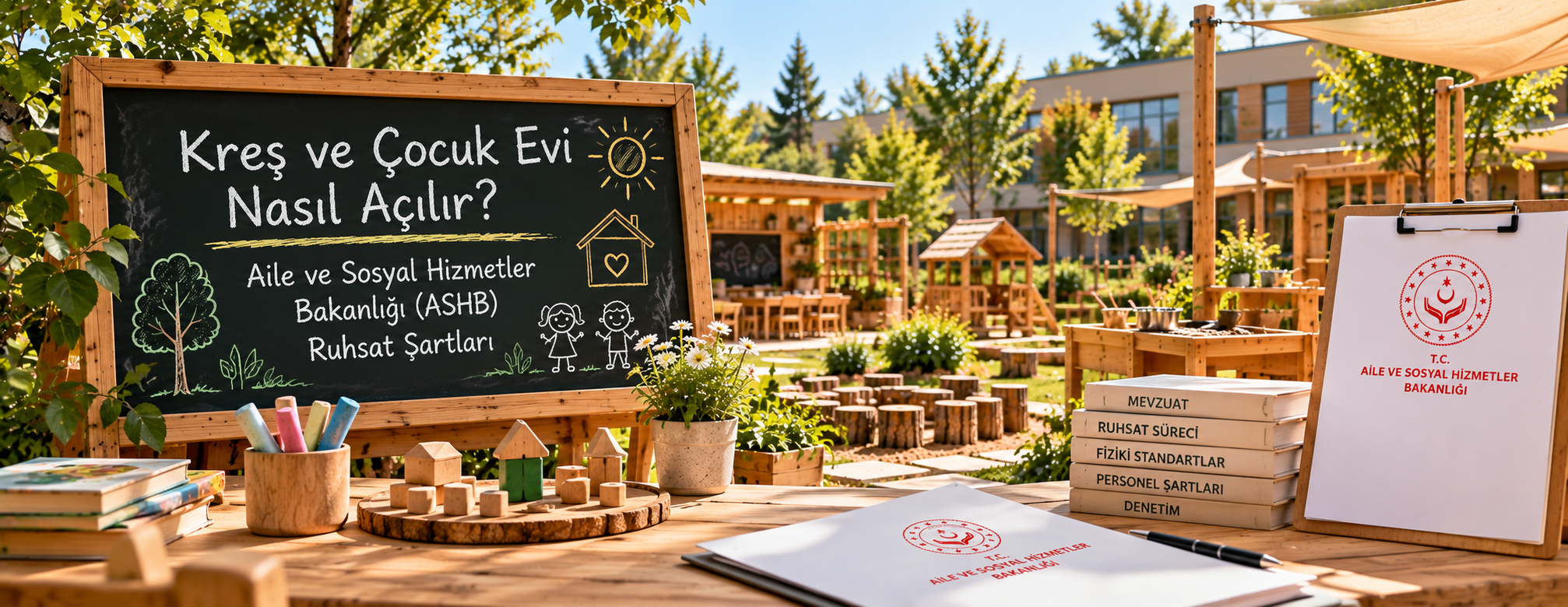 Kreş ve çocuk evi nasıl açılır ASHB ruhsat şartları