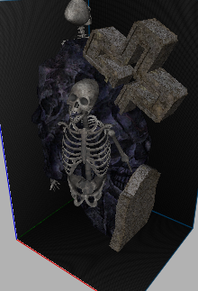 Metin2 3d Model - Lanetki Iskelet Metin Stone preview