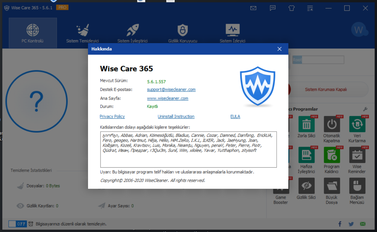 Wise Care 365 Pro 6.7.2.645 | Katılımsız