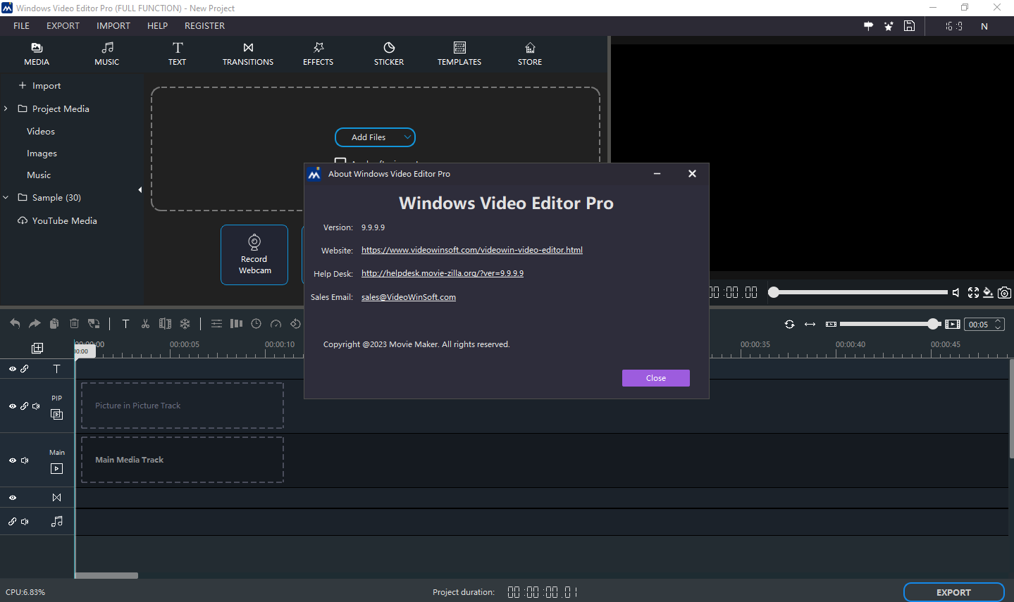 Windows Video Editor Pro 2023 9.9.9.9 | (x64) | Katılımsız