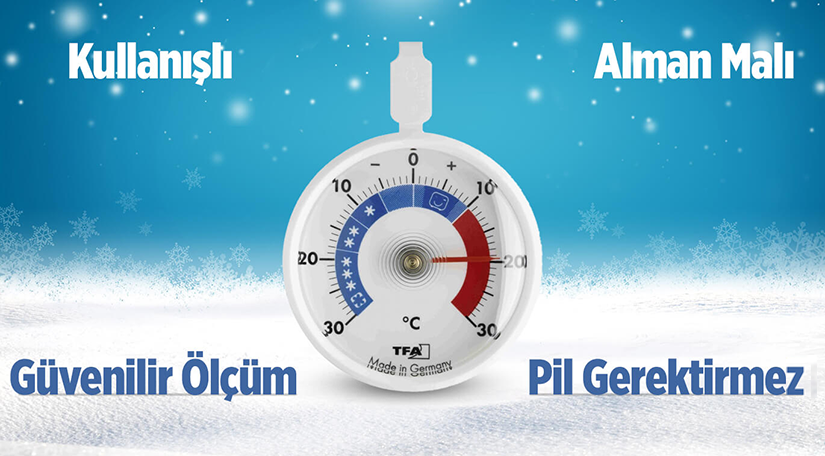 TFA 14.4006 Buzdolabı Termometresi  -30 ˚C... +30 ˚C / 1 ˚C 