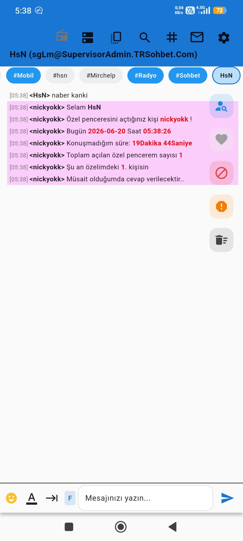 Mobil IRC Script PRO