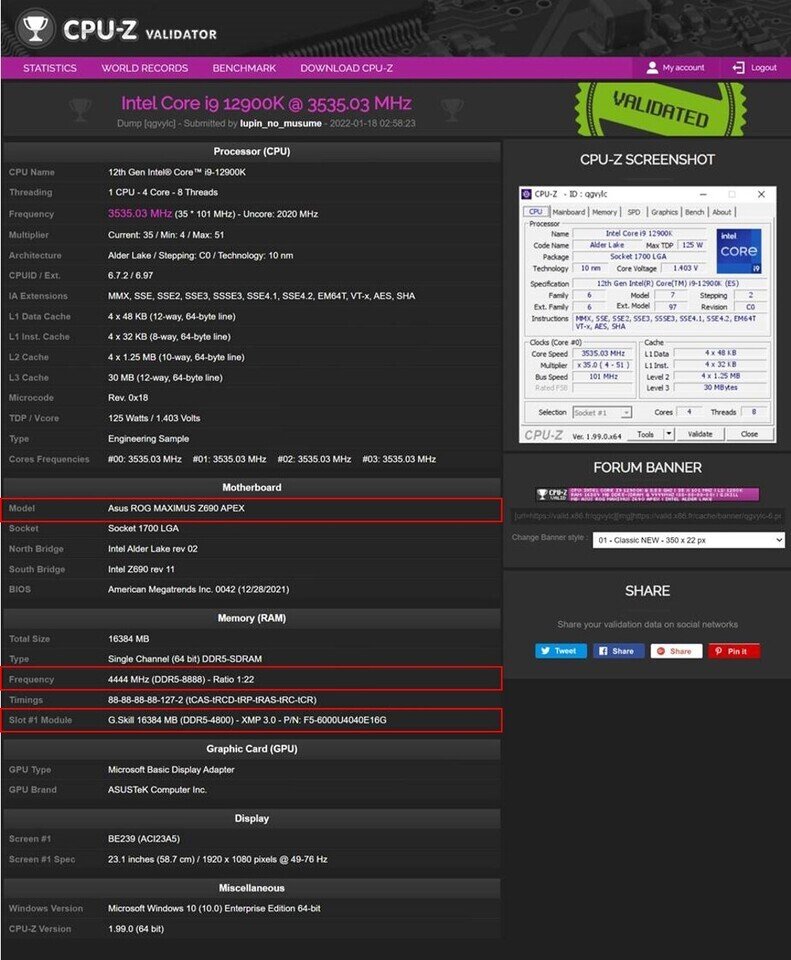 Yeni DDR5 Dnya Rekoru: 8888 MHz