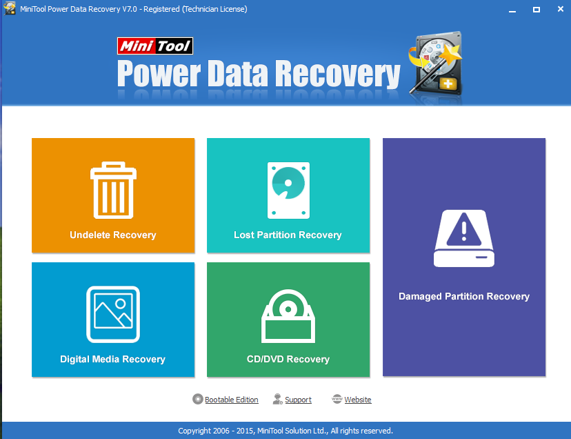 MiniTool Power Data Recovery Technician 7.0 | Katılımsız