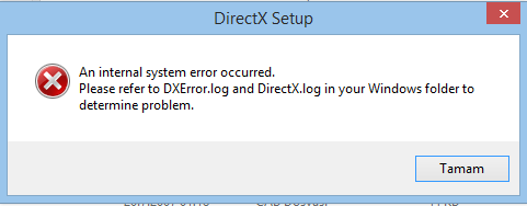 An internal error has. An Internal occurred ошибка. DXERROR. DIRECTX 11 ошибка DXERROR.log DIRECTX.log. DIRECTX Setup - an Internal System Error occurred..
