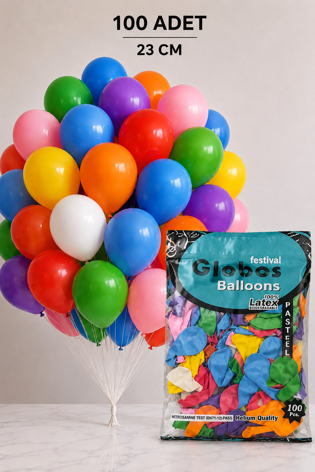 9A karışık pastel balon [100lü]
