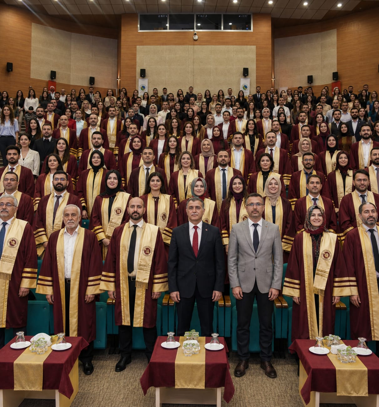 Zümrüt Yeşili ve Altın Sarısı Cübbe