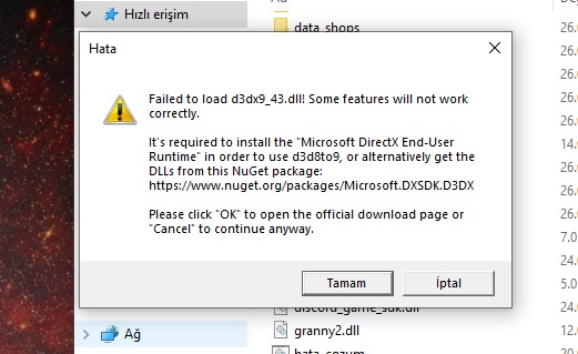 D3DX9_43.dll Hatası